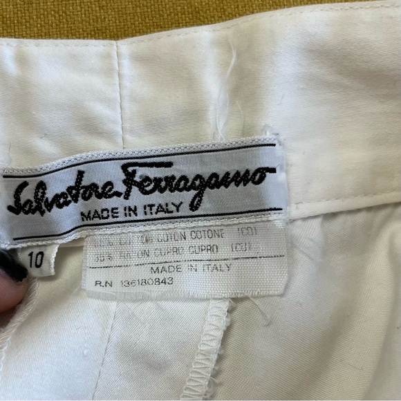 Vintage Salvatore Ferragamo Straight Leg Trousers - Picture 8 of 8